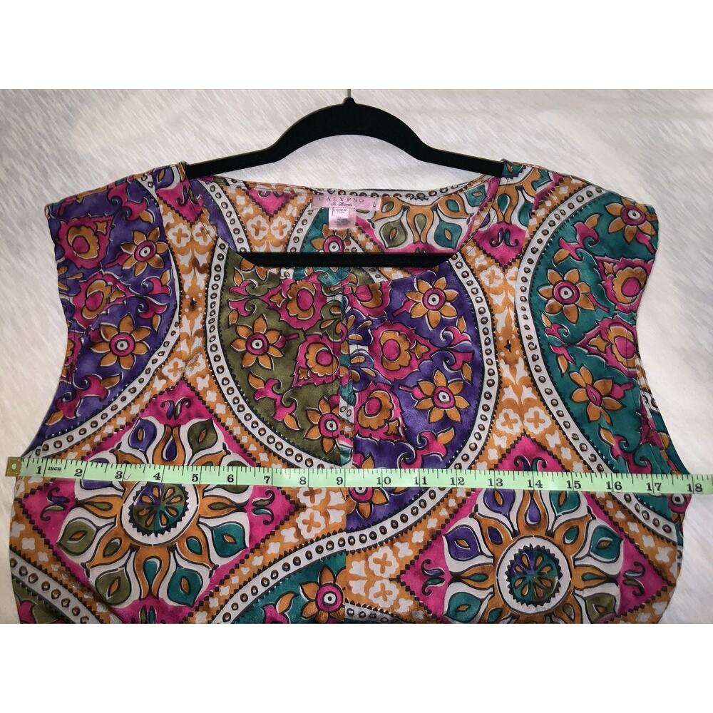 CALYPSO ST BARTH Silk Maxi Multicolored Dress size Large - Picture 7 of 8